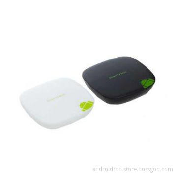 White / Black Dual Core Android Smart TV Boxes AM8726 with